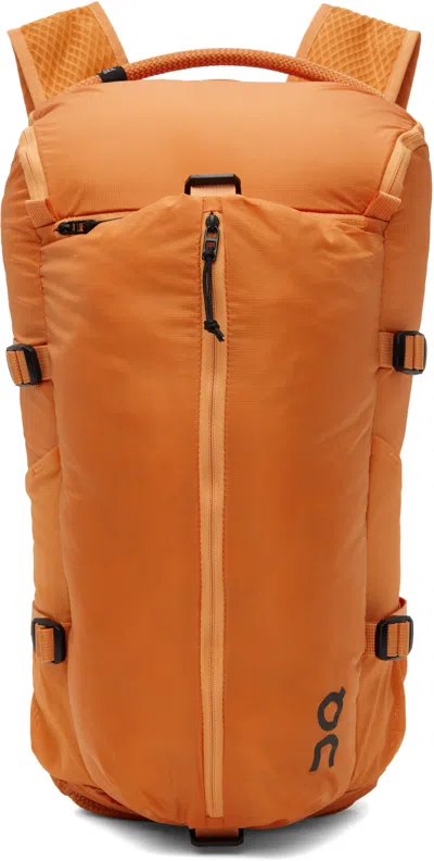 On Orange Speed Pack 18l Lite Backpack In Desert Glow