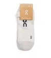 On Organic Cott-blend Core Run Low Socks In Grey