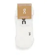 On Organic Cott-blend Core Run Low Socks In White