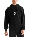 On Mens Black Perform All Day Logo-printed Cott-jersey Hoody Xxl In Black