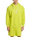 On Club Oversize Organic Cott Blend Hoodie In Lime