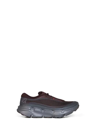 On Oxblood And Eclipse Cloudsoma Hike Sneakers In Brown