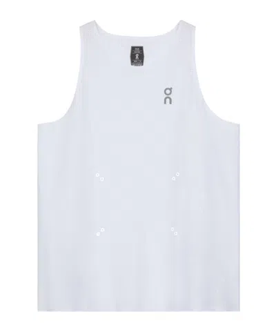 On Pace Crew Neck Vest In White