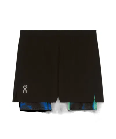 On Pace Elastic Waist Shorts In Brown