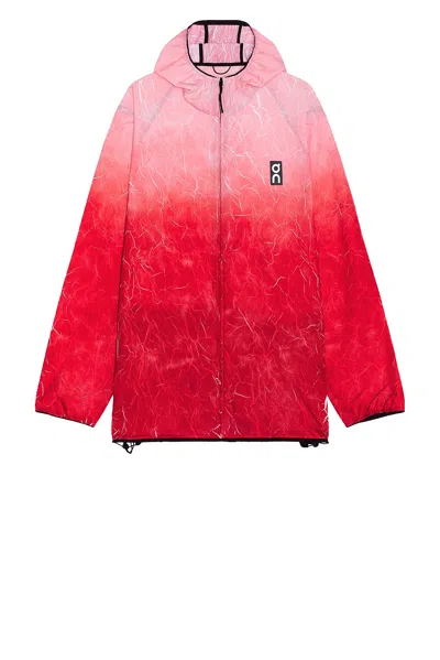 On Pace Zip Jacket In Red