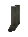 On Panelled Knee-high Socks In White