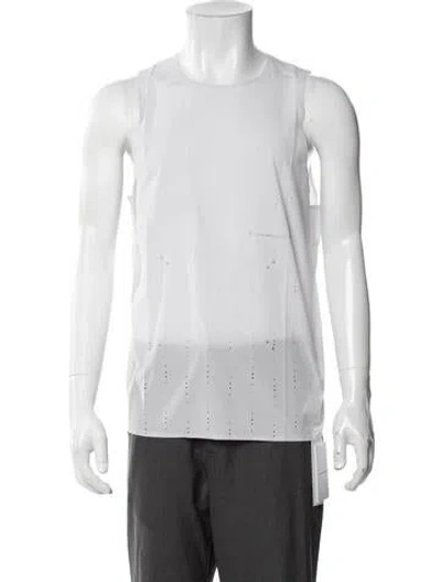 Pre-owned On Patterned Crew Neck T-shirt W/ Tags In White