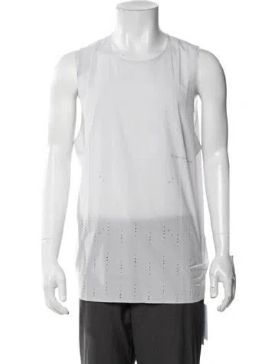 Pre-owned On Patterned Crew Neck T-shirt W/ Tags In White