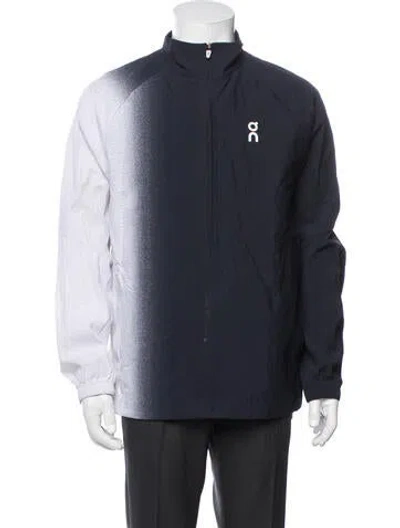 Pre-owned On Patterned Jacket In Blue