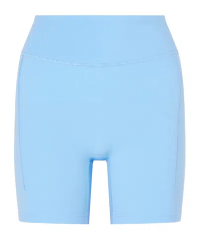 On Perfomance Running Stretch Recycled Shorts In Blue
