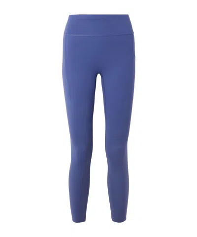 On Performance 7/8 Recycled-jersey Leggings In Blue