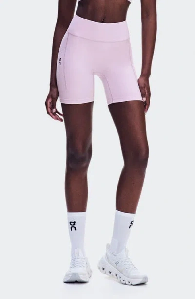 On Performance Bike Shorts With Pockets In Foxglove