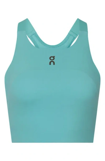 On Performance Crop Sports Bra In Blue