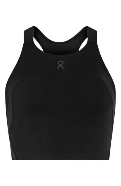 On Performance Crop Sports Bra In Black