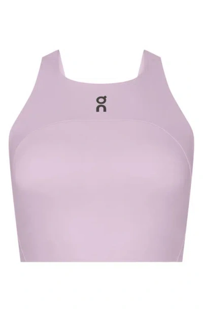 On Performance Crop Sports Bra In Foxglove