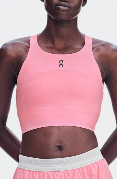 On Performance Crop Sports Bra In Magnolia