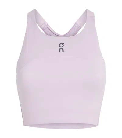 On Performance Crop Top In Purple