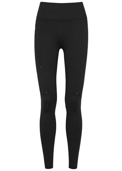 On Performance Cropped Stretch-jersey Leggings In Black