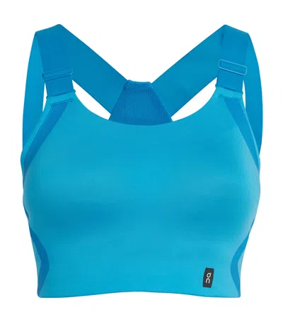 On Performance Flex Sports Bra In Blue