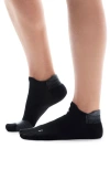 On Performance Run Ankle Socks In Black/eclipse
