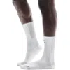 On Performance Run High Socks In White