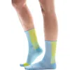 On Performance Run High Socks In Wash/lime