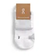 On Performance Run Mid Socks In White