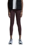 On Performance Running Ankle Tights In Mulberry