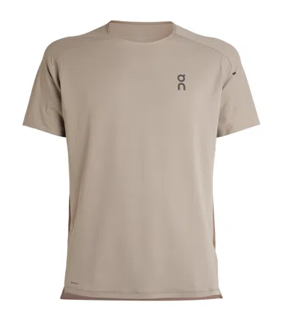 On Performance Running T-shirt In Neutral