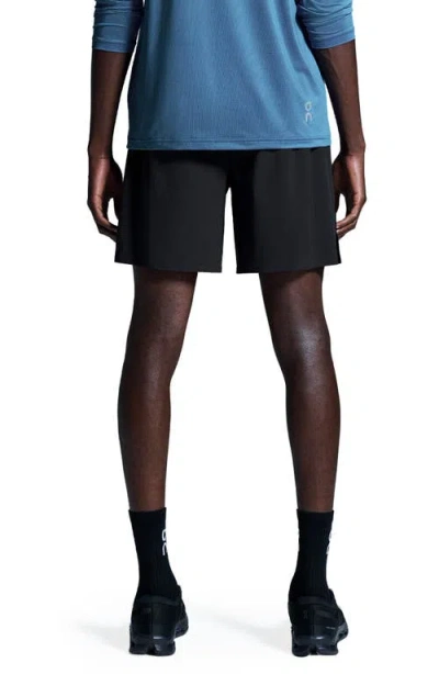On Performance Shorts In Black