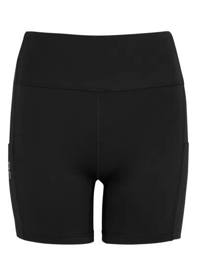 On Performance Stretch-jersey Shorts In Black