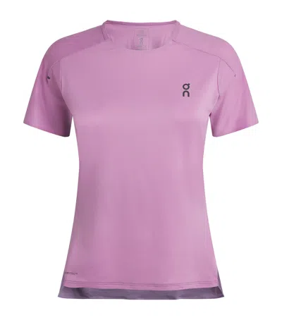 On Performance T-shirt In Purple
