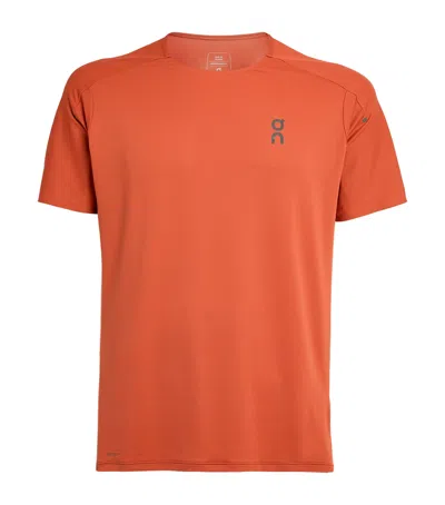 On Performance-t T-shirt In Orange