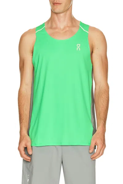 On Performance Tank In Verdite & Apollo
