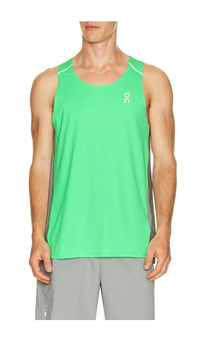 On Performance Tank In Verdite & Apollo
