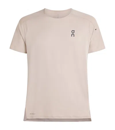On Performance T-shirt In Beige