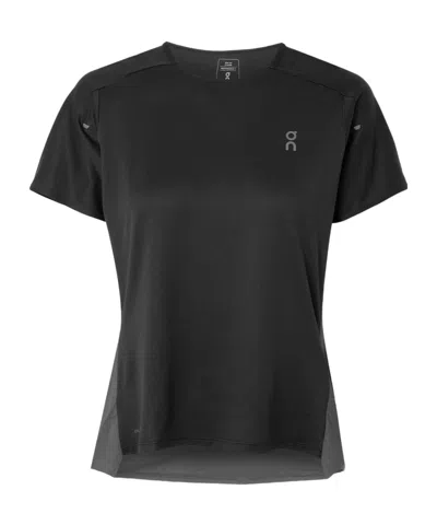 On Performance-t Stretch-mesh T-shirt In Black