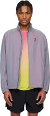 On Court Logo-print Iridescent Recycled-shell Track Jacket In Pink