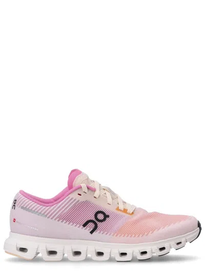 On Pink Lace-up Sneakers