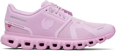 On Pink Shf Goods Editi Cloud 6 Sneakers In Purple