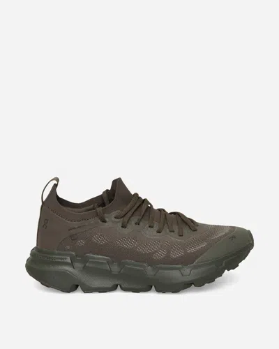 On Paf Cloudsoma Rubber-trimmed Stretch-knit Sneakers In Green