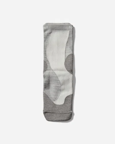 On Post Archive Facti (paf) Merino Socks Ivory / Glacier In Gray