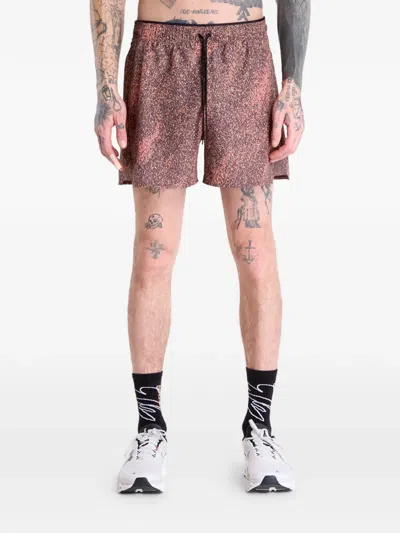 On Print Trail Track Shorts In Multi