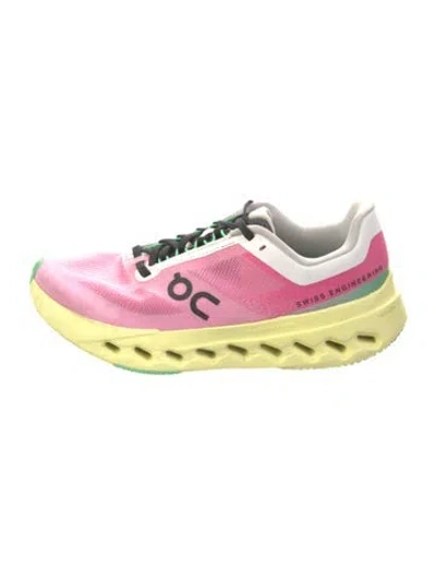 Pre-owned On Printed Athletic Sneakers In Pink