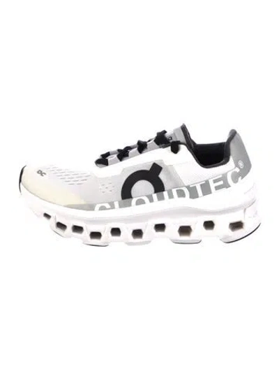 Pre-owned On Printed Sneakers In White