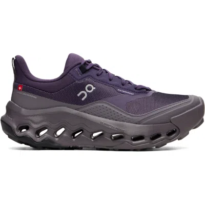 On Purple Cloudhoriz 2 Waterproof In Gray