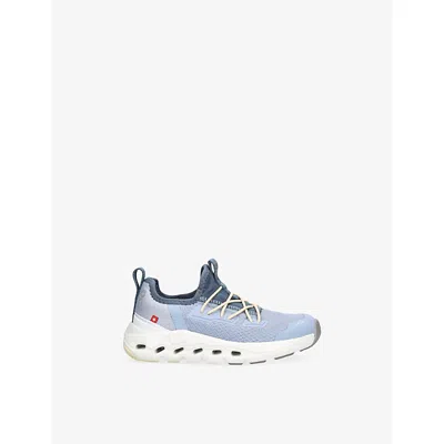 On Purple Kids' Cloud Leap Woven Trainers Eur 33.5 /1.5 Uk In Multi