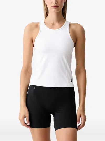 On Racerback Tank Top In White