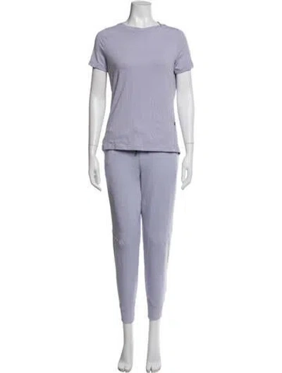 Pre-owned On Raw-edge Trim Pant Set In Purple