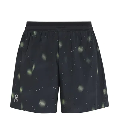 On Reflective Lumos Performance Shorts In Black